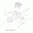 SCRAMBLER 2X4 INTL - A09BA50FA Заднее крепление суппорта