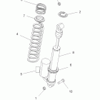 SCRAMBLER 500 4X4 INTL - A09BG50FA Задний аммортизатор 1