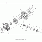 SPORTSMAN XP 850 ALL OPTIONS - A09ZN85/8X Drive train, rear gearcase internals (built 12 / 0...