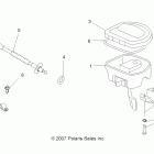 SPORTSMAN FOREST 800 - A12MH76FF Steering, controls and throttle asm. and cable