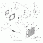 SPORTSMAN TOURING 800 EFI - A09DN76AB/AL/AY Engine, cooling system (built 4 / 06 / 09 and befo...