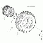 SPORTSMAN 90 - A09FA09AA/AB Колесо заднее