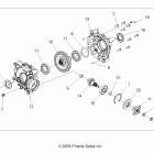 SPORTSMAN XP 850 ALL OPTIONS - A09ZN85/8X Drive train, rear gearcase internals (built 12 / 0...