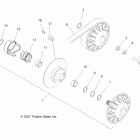 SCRAMBLER 2X4 INTL - A09BA50FA Вторичная муфта сцепления