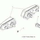 HAWKEYE 400 HO 2X4 - A11MB46FZ Задний фонарь