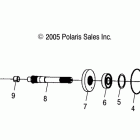 SCRAMBLER 500 4X4 - A09BG50AA Вал заднего привода