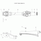 SCRAMBLER 500 4X4 - A09BG50AA Кардан передний