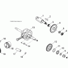 PHOENIX 200 QUAD - A08PB20EB Колен.вал и поршни
