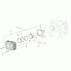 Mojito 125-150 Цилиндр и поршни