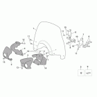 Scarabeo 125-250 E2 (Piaggio Engine) Front body - handguard