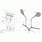 Scarabeo 50 4T E2 Руль-панель приборов