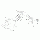 Scarabeo 50 2T E2 (Piaggio Engine) Rear body iii - mudguard