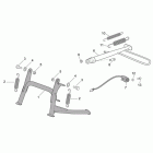 Scarabeo 500 Центральная подножка