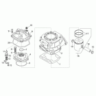 MX 125 SuperMotard Цилиндр - головка - поршень