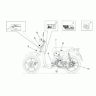 Scarabeo 50 2T E2 (Piaggio Engine) Наклейки