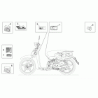 Scarabeo 50 4T E2 Decal op.handbooks and plate set