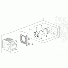 Scarabeo 50 4T E2 Цилиндр и поршни