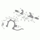 Scarabeo 50 4T E2 Подножки и боковая подставка