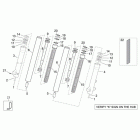 Scarabeo 125-200 E3 (Piaggio Engine) Передняя вилка-детали