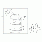 Scarabeo 125-200 E3 (Piaggio Engine) Верхний кофр