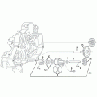 MX 125 SuperMotard Водяной насос в сборе