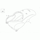 Scarabeo 50 2T (Minarelli Engine) Rear body i - rear fairing