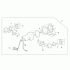 Scarabeo 125-200 E3 (Piaggio Engine) Фонарь задний