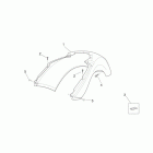 Scarabeo 125-200 E3 (Piaggio Engine) Задняя часть кузова 2