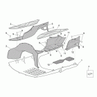 Scarabeo 125-250 E2 (Piaggio Engine) Центальная часть облицовки 2