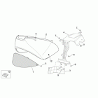 Scarabeo 125-200 E3 (Piaggio Engine) Задняя часть кузова 1
