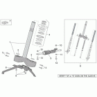 Scarabeo 500 Передняя вилка 1