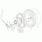 Scarabeo 50 2T E2 (Piaggio Engine) Заднее колесо - дисковый тормоз