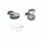 Scarabeo 125-200 E3 (Piaggio Engine) Дооснащение -  кофры боковые и верхний