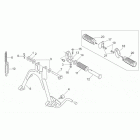 Scarabeo 50 2T (Minarelli Engine) Подножки и боковая подставка