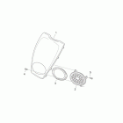 Scarabeo 50 2T E2 (Piaggio Engine) Front body iii - front cover