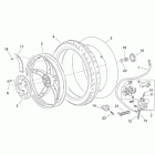 Scarabeo 50 2T (Minarelli Engine) Заднее колесо - дисковый тормоз