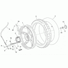 Scarabeo 50 2T (Minarelli Engine) Заднее колесо - барабанный тормоз
