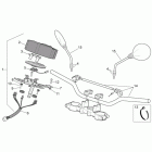 MX 125 SuperMotard Dashboard-mirrors-handlebar