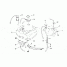 Scarabeo 50 2T (Minarelli Engine) Масляный и топливный бак