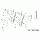 Scarabeo 125-200 E3 (Piaggio Engine) Showa front fork - hubs, sleeves
