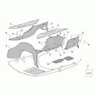 Scarabeo 125-200 E3 (Piaggio Engine) Центальная часть облицовки 2