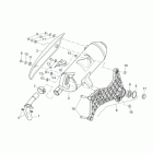 Scarabeo 125-200 E3 (Piaggio Engine) Глушитель