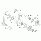 MX 125 SuperMotard Коленчатый вал - балансирный вал