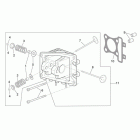 Scarabeo 50 4T E2 Головка цилиндров и клапона