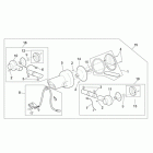 Scarabeo 125-250 E2 (Piaggio Engine) Фонарь задний