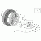 Scarabeo 50 4T E2 Заднее колесо - барабанный тормоз