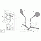 Scarabeo 100 4T E2 Руль-панель приборов