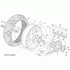 RSV 1000 Tuono St-rs version rear wheel