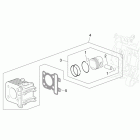 Scarabeo 100 4T E2 Цилиндр и поршни