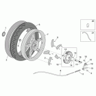 Scarabeo 100 4T E2 Заднее колесо - барабанный тормоз